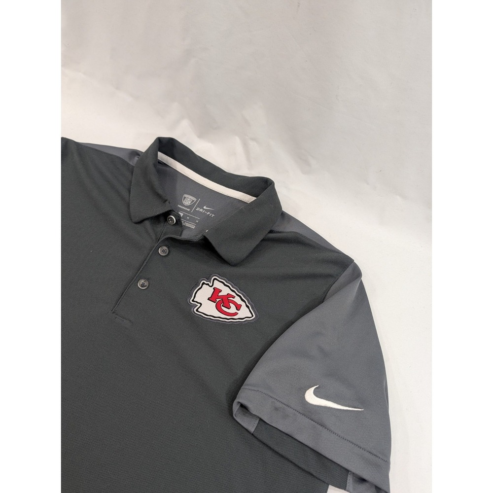 Nike Dri-Fit Equipment Training Kansas City Chiefs Men's Medium Gray Polo